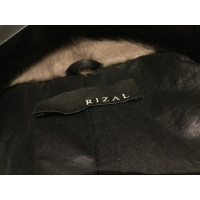 Rizal Jas/Mantel Bont in Zilverachtig