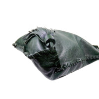 Borbonese Tote Bag aus Leder in Grün