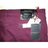 Marina Rinaldi Trousers Cotton in Fuchsia
