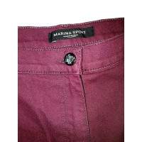 Marina Rinaldi Trousers Cotton in Fuchsia