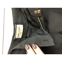 Yves Saint Laurent Trousers Wool in Black
