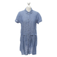 Comptoir Des Cotonniers Kleid aus Leinen in Blau