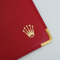 Rolex Accessoire Leer in Rood