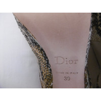 Christian Dior Pumps/Peeptoes en Cuir en Doré