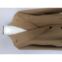 Dries Van Noten Jacket/Coat Wool in Beige