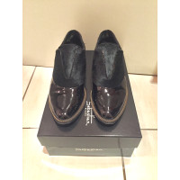 Sebastian Milano  Slipper/Ballerinas aus Lackleder in Schwarz