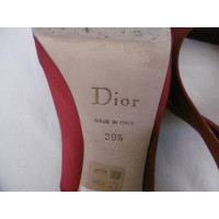 Christian Dior Décolleté/Spuntate in Seta in Rosa