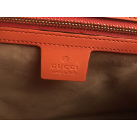 Gucci Sylvie Bag Leer in Oranje