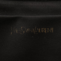 Yves Saint Laurent Clutch Leer in Zwart
