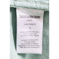 Zadig & Voltaire Jacke/Mantel aus Leinen in Grün