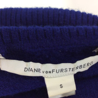 Diane Von Furstenberg Top Cashmere in Blue