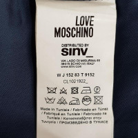 Moschino Love Veste/Manteau en Laine en Bleu