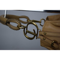 Christian Dior Tote bag Leer in Crème