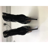 Alaïa Stiefeletten aus Leder in Schwarz