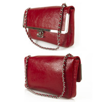 Chanel Flap Bag aus Lackleder in Rot