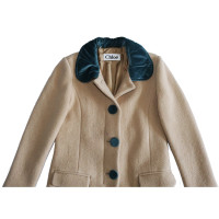 Chloé Jacket/Coat Wool in Brown