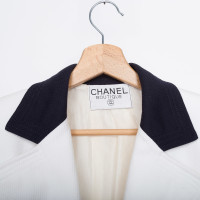 Chanel Blazer en Coton en Blanc