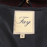 Fay Coat in red / black