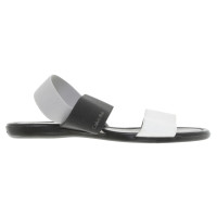 Calvin Klein Sandalen in Schwarz/Weiß