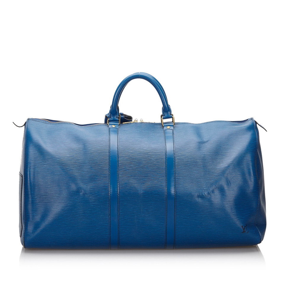 Louis Vuitton Keepall in Pelle in Blu