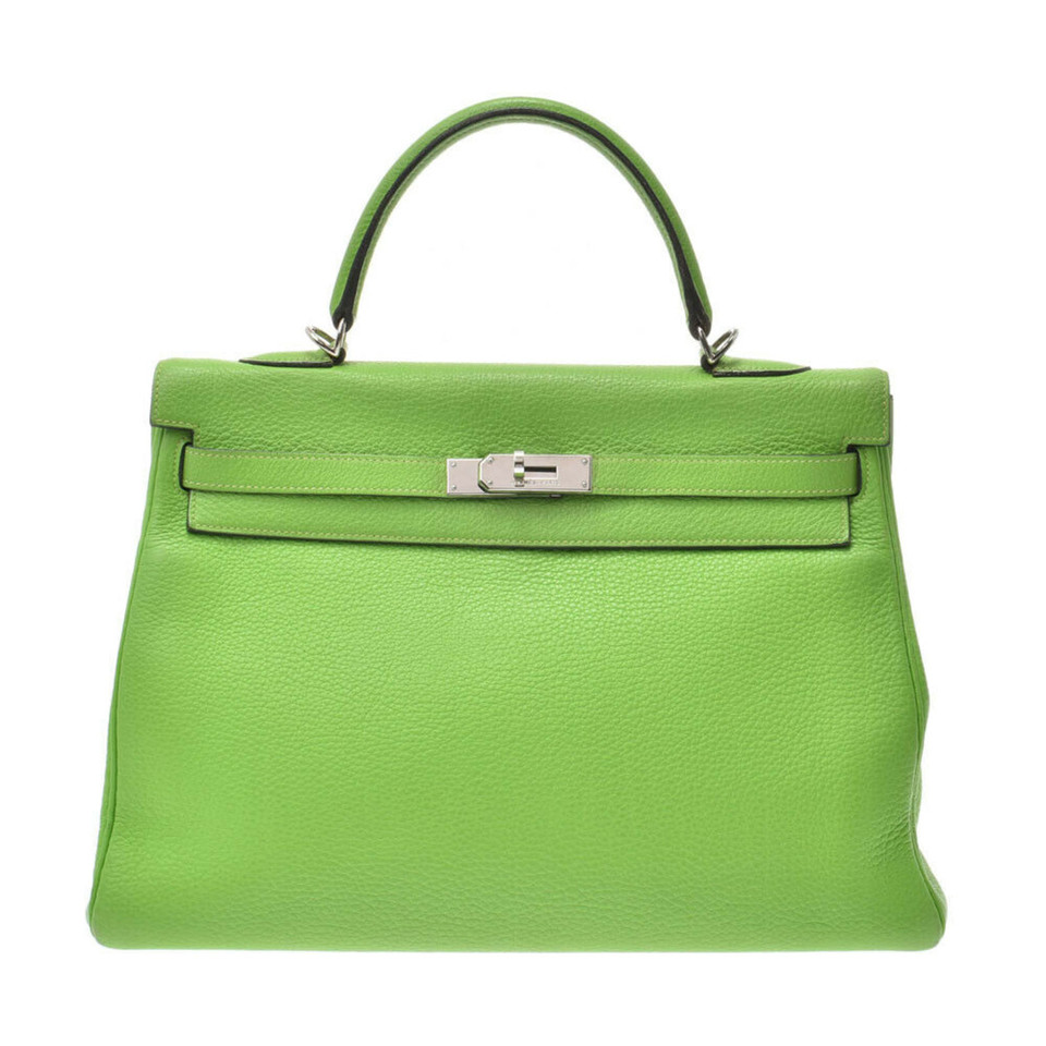 Hermès Kelly Bag 35 en Cuir en Vert