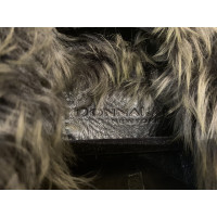 Donna Karan Jacket/Coat Fur in Taupe