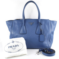 Prada Shopper in Pelle in Blu
