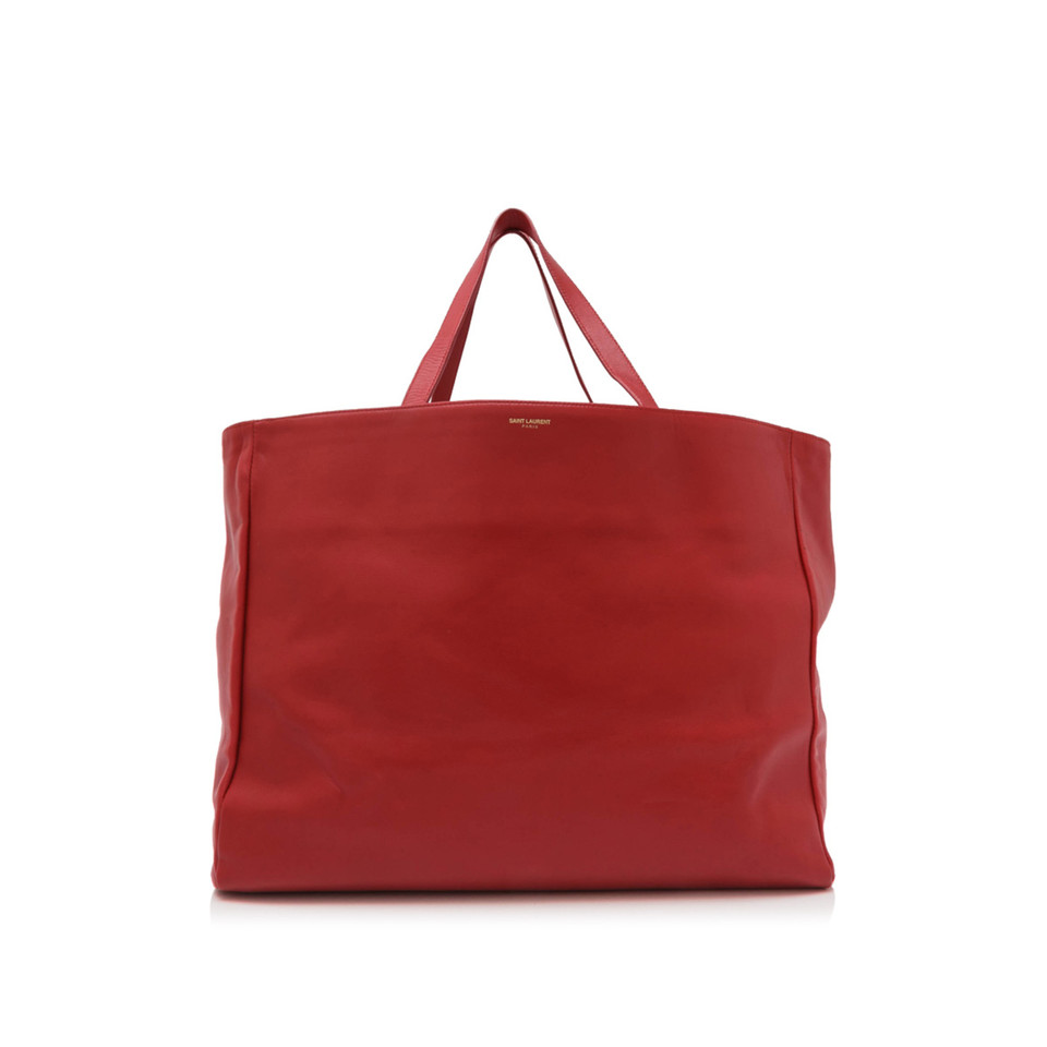 Yves Saint Laurent Tote bag in Pelle in Rosso