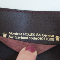 Rolex Accessoire Leer in Bordeaux