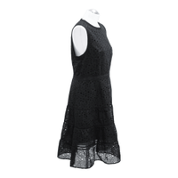 L.K. Bennett Kleid aus Baumwolle in Schwarz