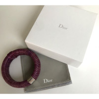 Christian Dior Armband Leer in Violet