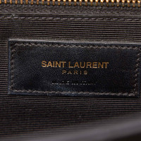 Saint Laurent Shopping Bag Leer in Zwart