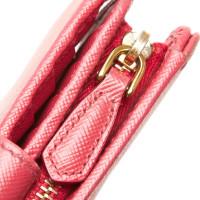 Prada Täschchen/Portemonnaie aus Leder in Rosa / Pink
