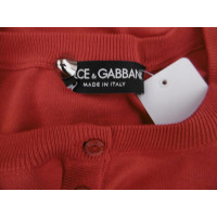 Dolce & Gabbana Tricot en Soie en Rouge