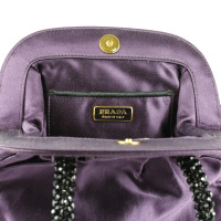 Prada Handtasche aus Seide in Violett