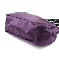 Prada Handtasche aus Seide in Violett