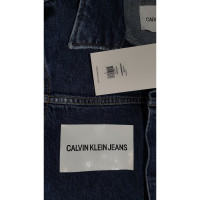 Calvin Klein Vestito in Cotone in Blu
