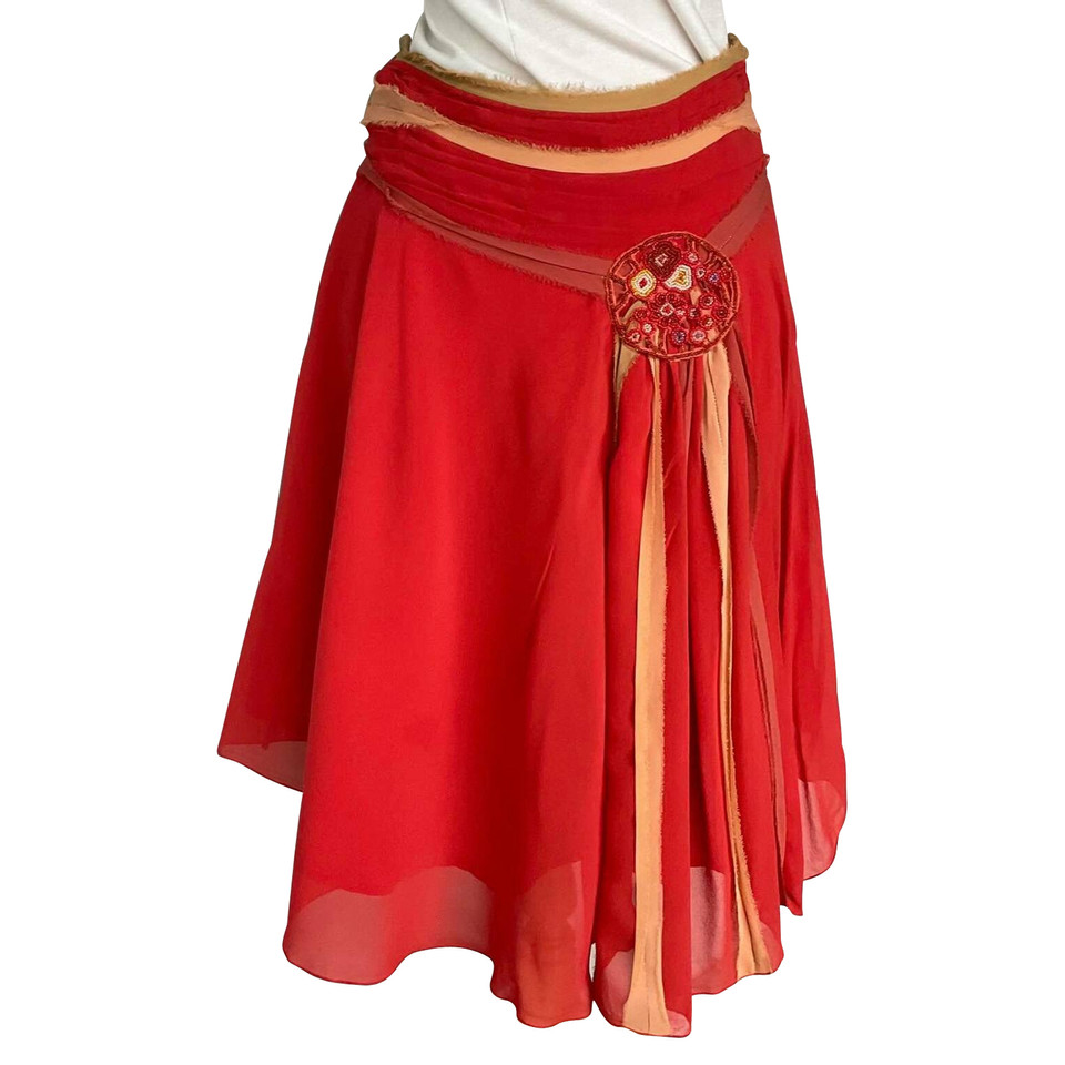 Essentiel Antwerp Skirt Silk in Red