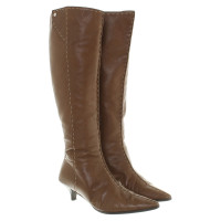 Hermès Leather boots in brown