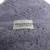 Philosophy Di Alberta Ferretti vestito lavorato a maglia in viola