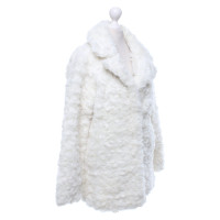 Claudie Pierlot Fur coat in offwhite