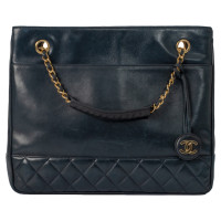 Chanel Tote bag Leather in Blue