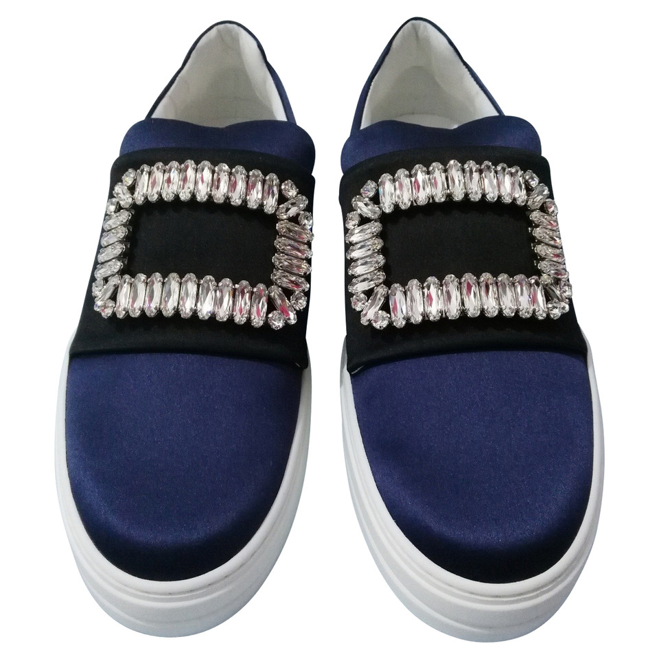 Roger Vivier Trainers Silk in Blue
