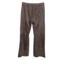 Marc Cain Suede broek in Taupe
