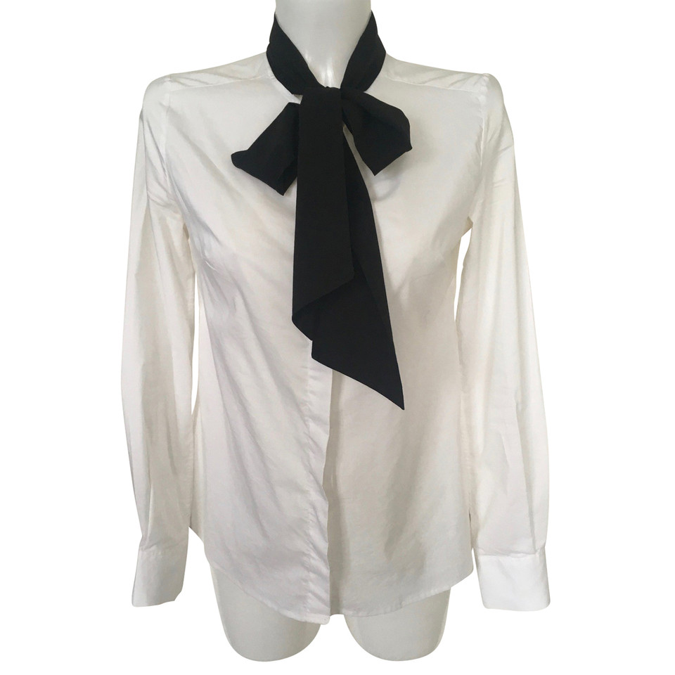 Karl Lagerfeld Blouse en blanc / noir