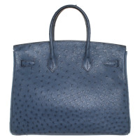 Hermès Birkin Bag 35 in Pelle in Blu