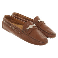 Car Shoe Slippers/Ballerinas Leather in Brown