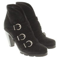 Walter Steiger ankle boots in pelle scamosciata in nero