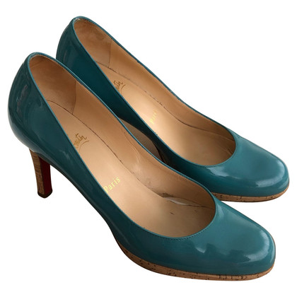 Christian Louboutin Pumps/Peeptoes Leather in Turquoise