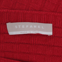 Stefanel Pullover in maglia rosso